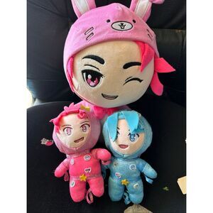 Inquisitor Master Sleepover/Space Squad  Plush bundle, 3 pcs, Anime, Zach, Sora,
